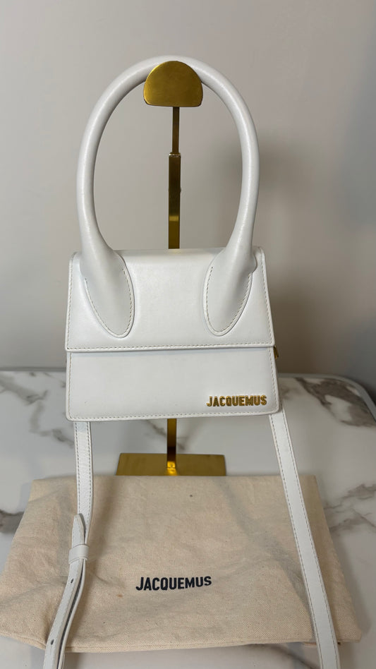 Jacquemus Le Chiquito Moyen Bag White