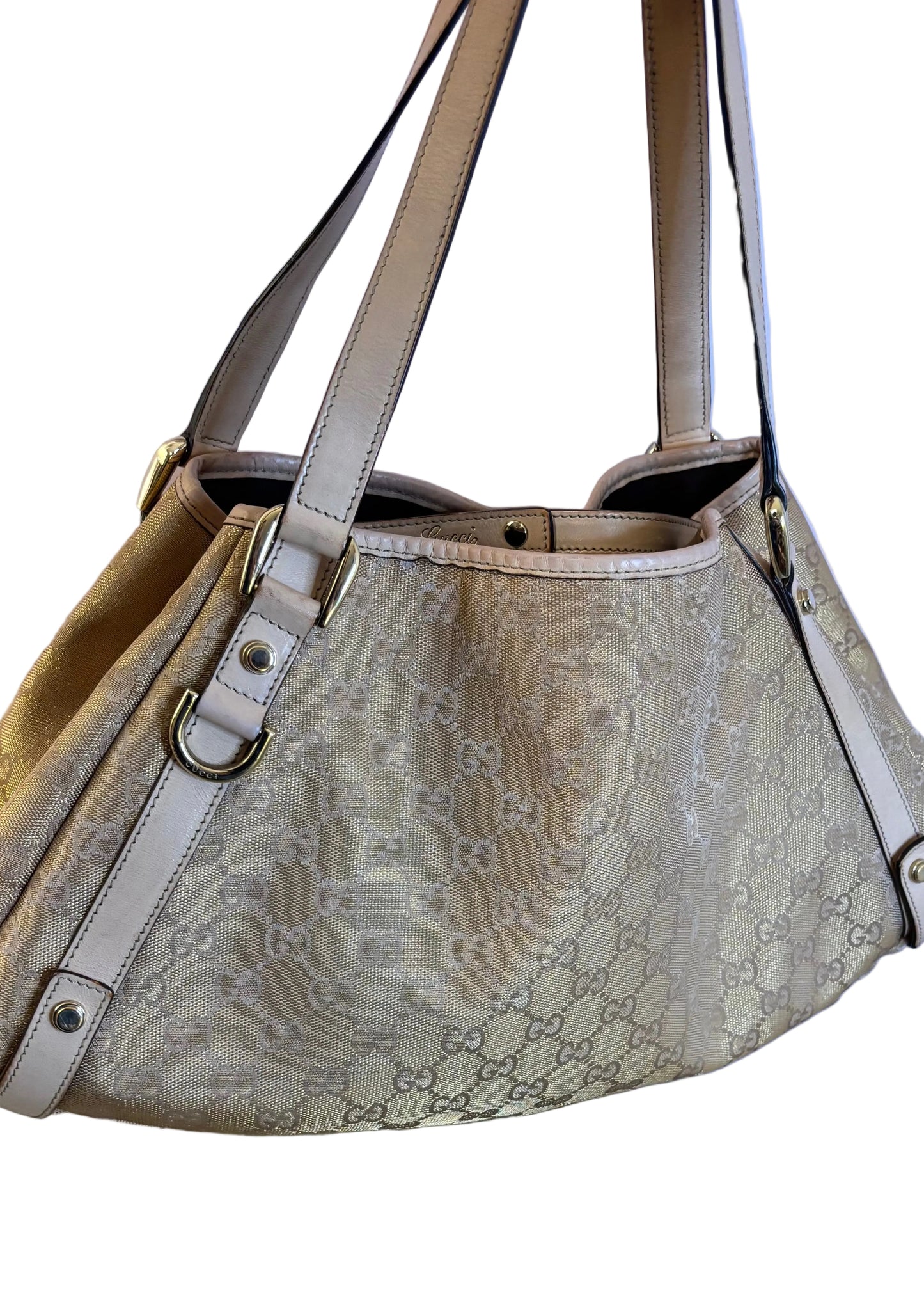 Gucci Abbey Metallic Gold Shoulder Bag