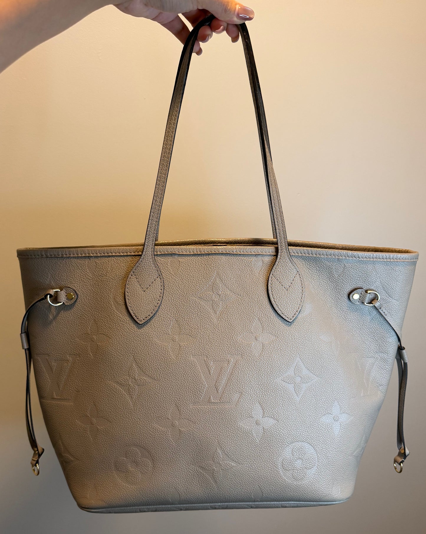 Louis Vuitton Empreinte Neverfull Turtledove