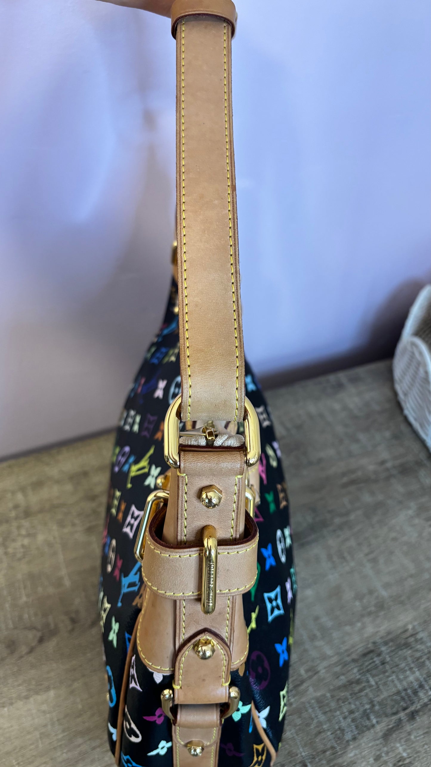 Louis Vuitton Greta Black Multicolor Shoulder Bag