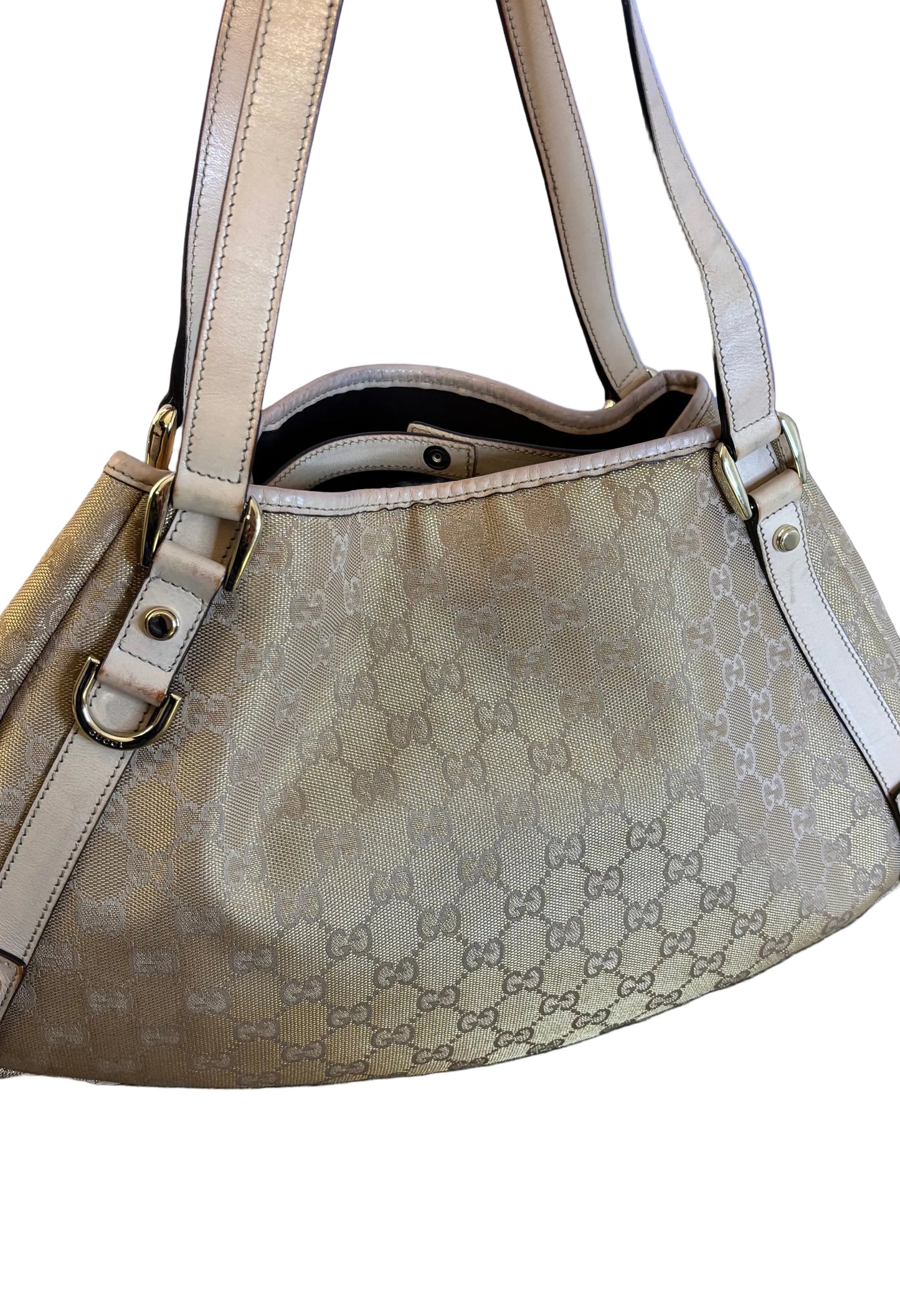 Gucci Abbey Metallic Gold Shoulder Bag