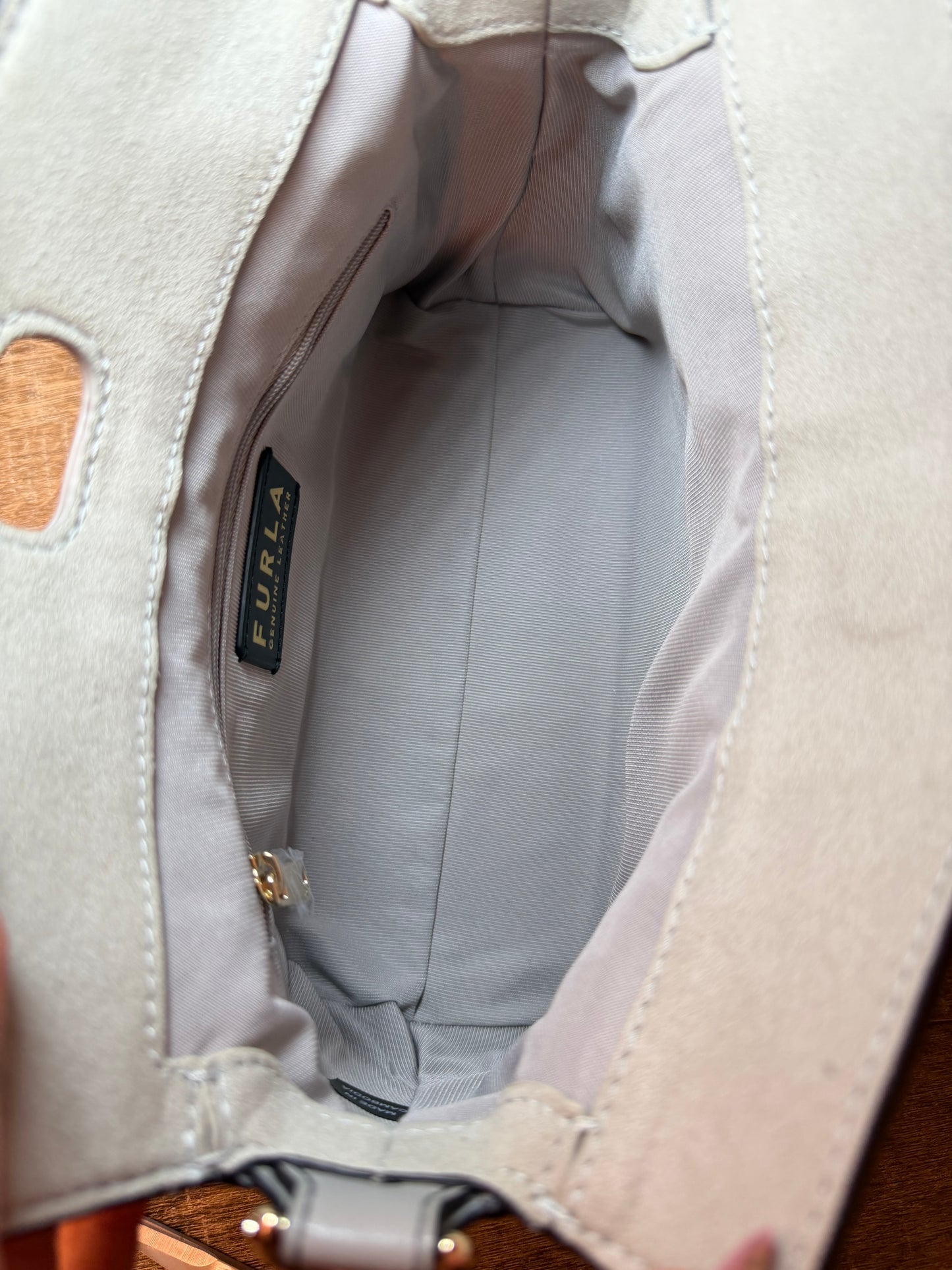 Furla Grey Shoulder Bag