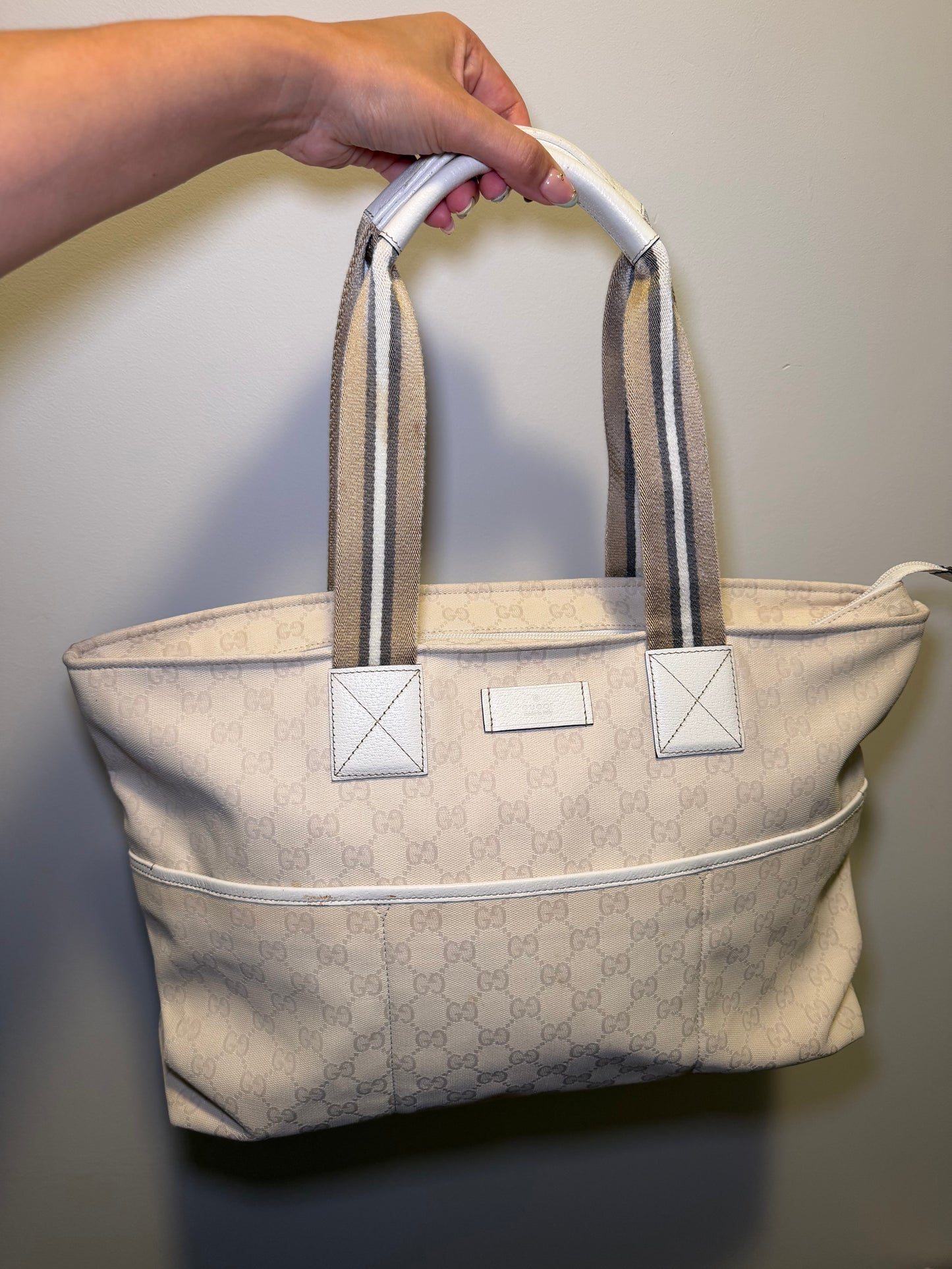 Gucci Cream Large Tote Bag