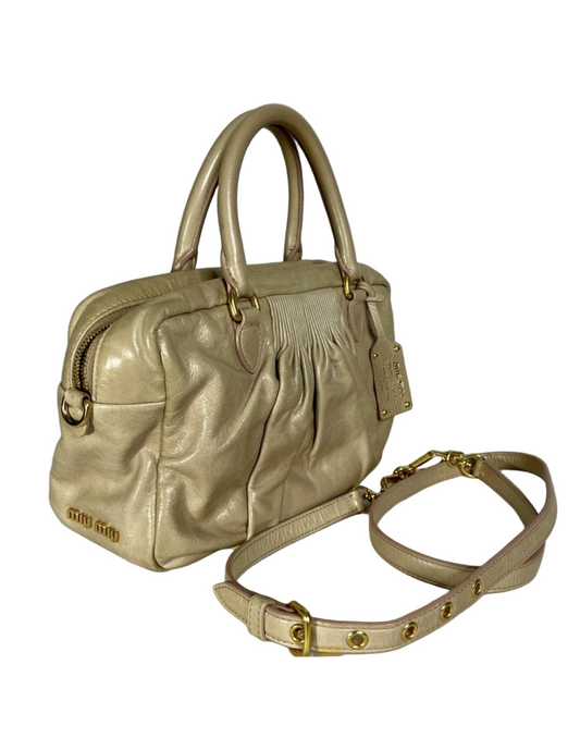 Gold Miu Miu Bag