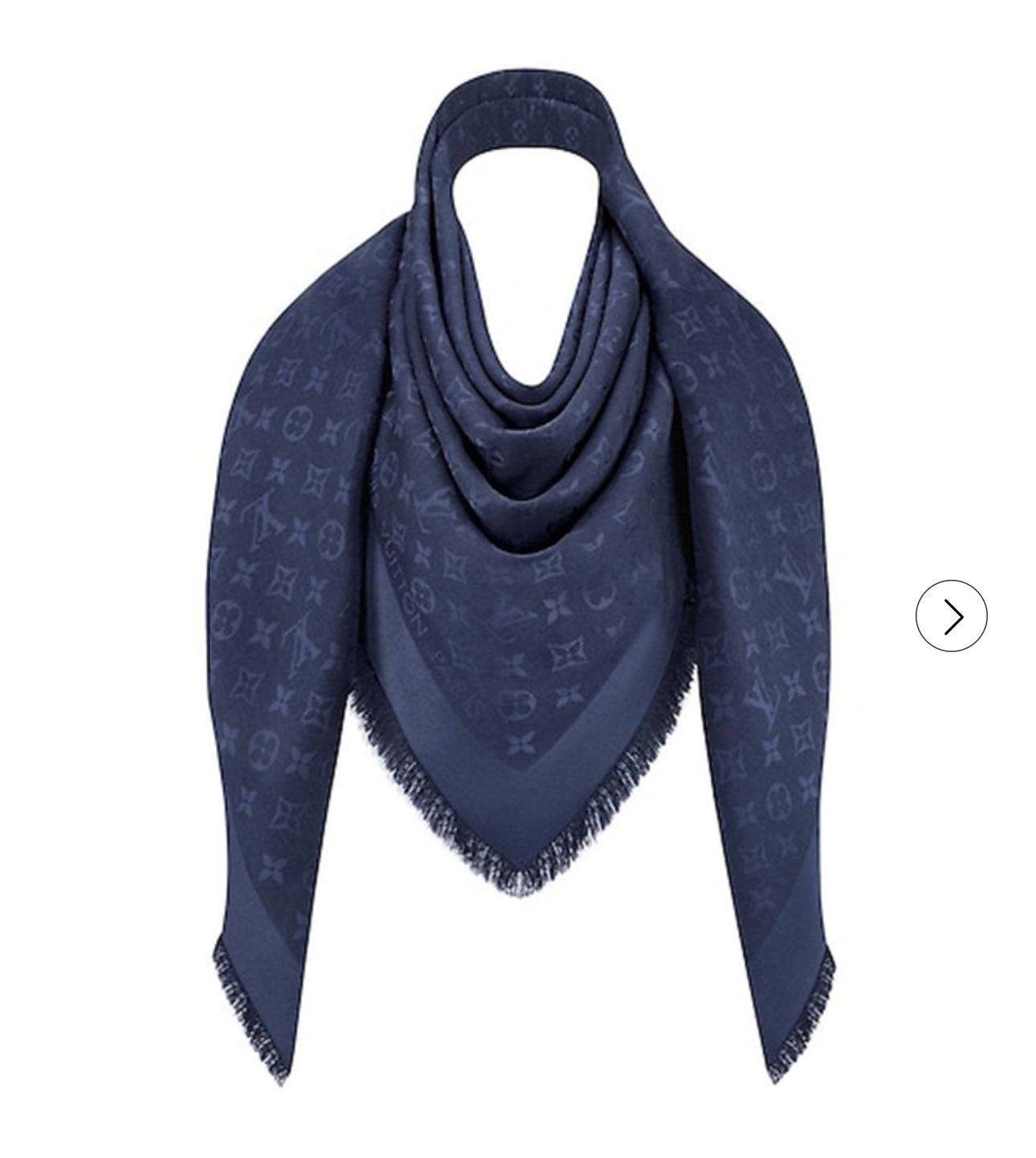 Louis Vuitton Navy Blue Large Shawl/Scarf