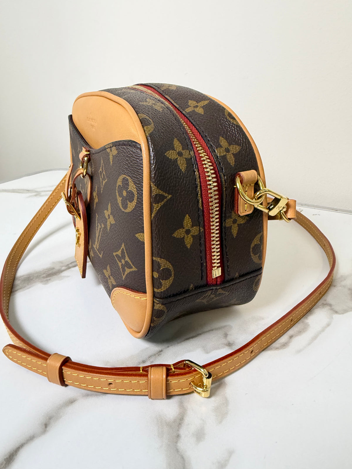 Louis Vuitton Deaville Mini Microchipped Crossbody Bag