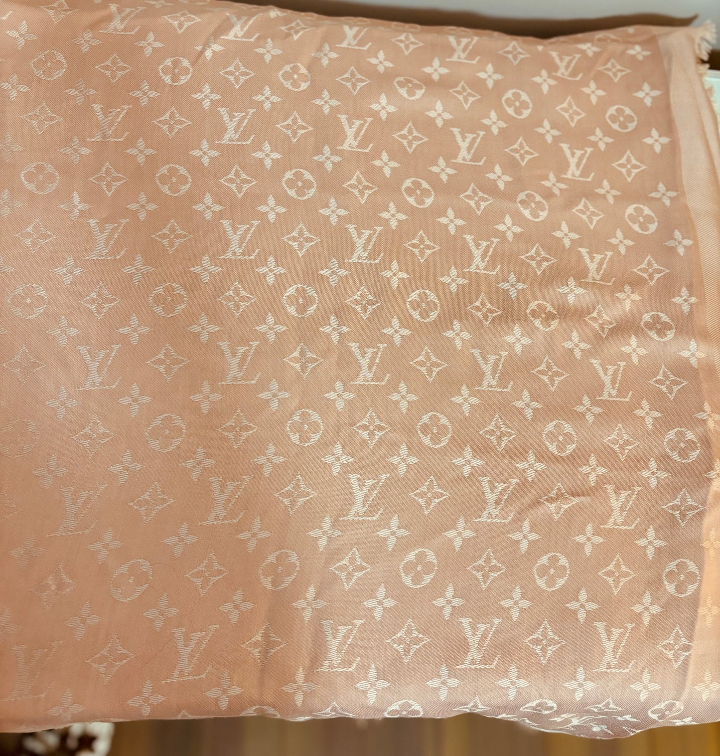 Louis Vuitton Light Pink Monogram Shawl