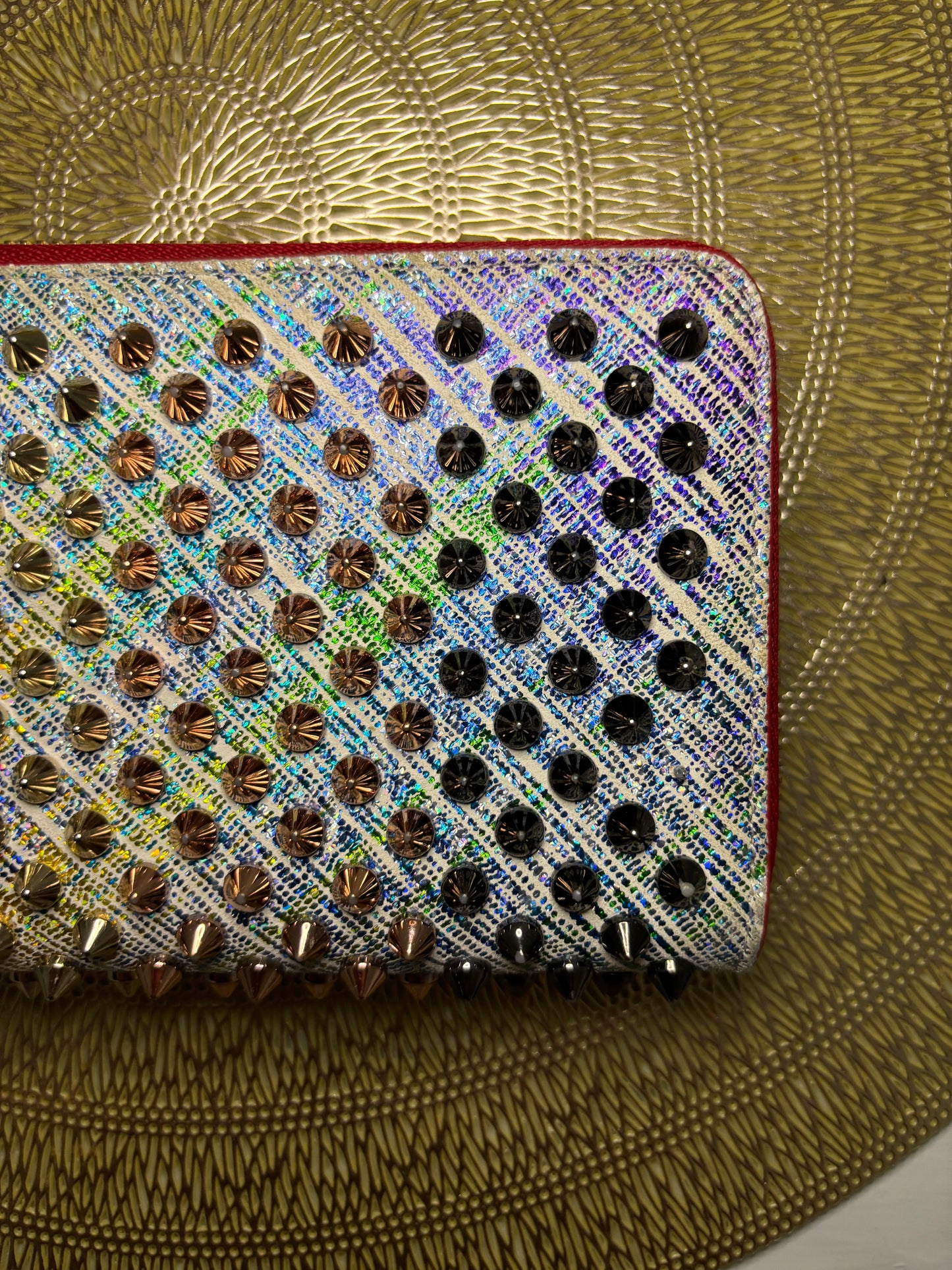 Christian Louboutin Rainbow Panetone Long Zippy Wallet