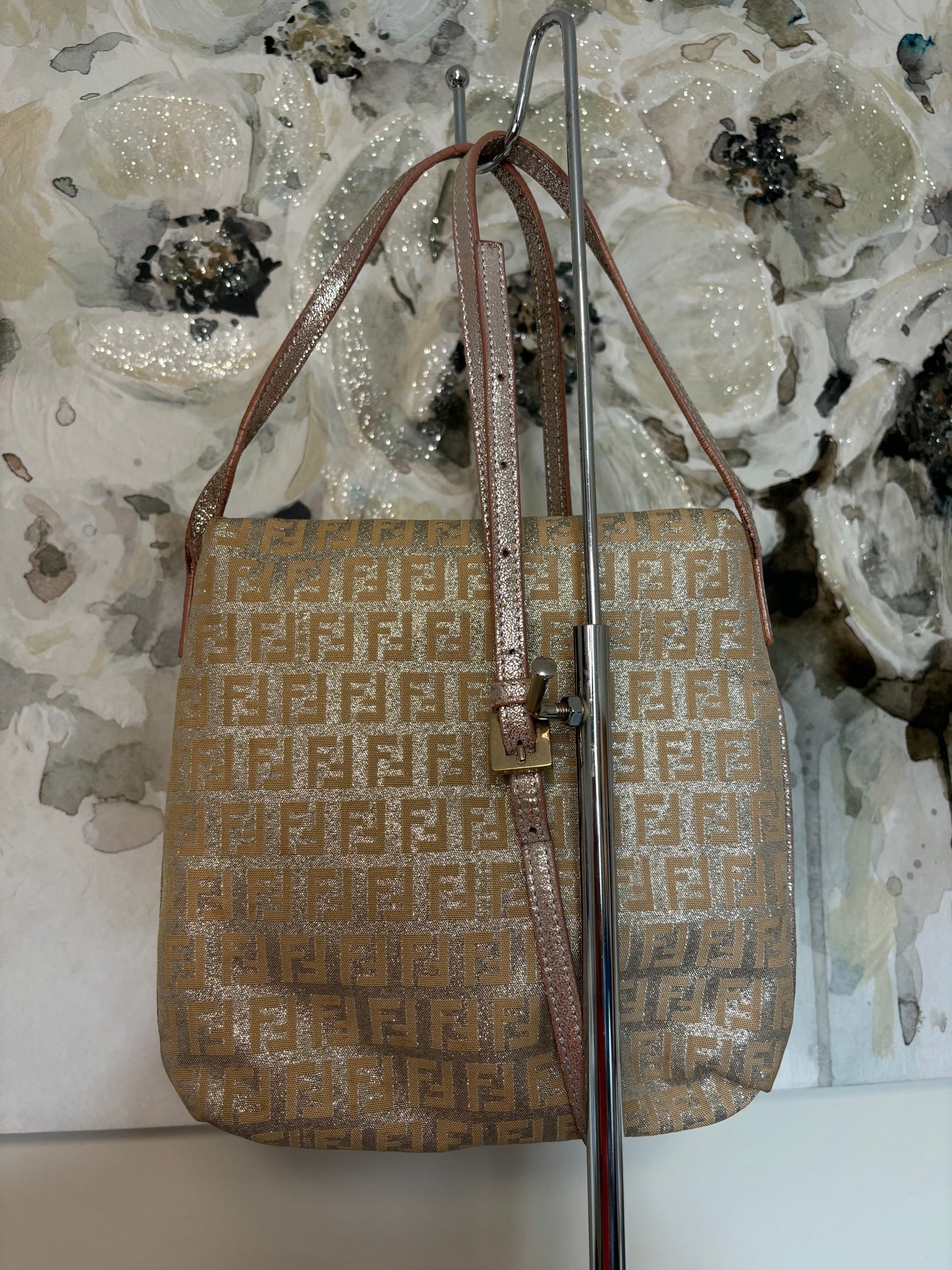 Fendi Metallic Sparkles Crossbody