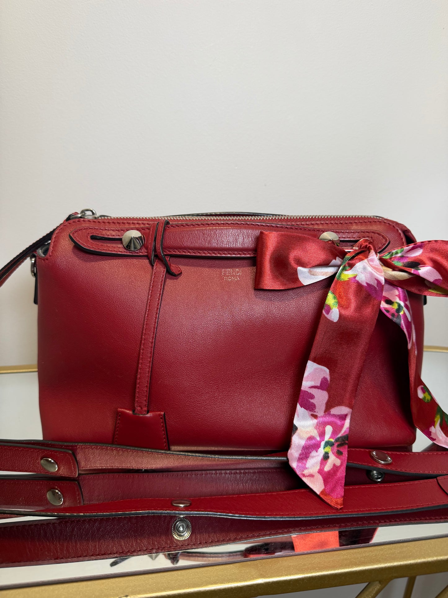 Fendi By the Way Burgundy Bag
