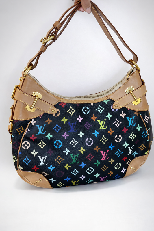 Louis Vuitton Greta Black Multicolor Shoulder Bag