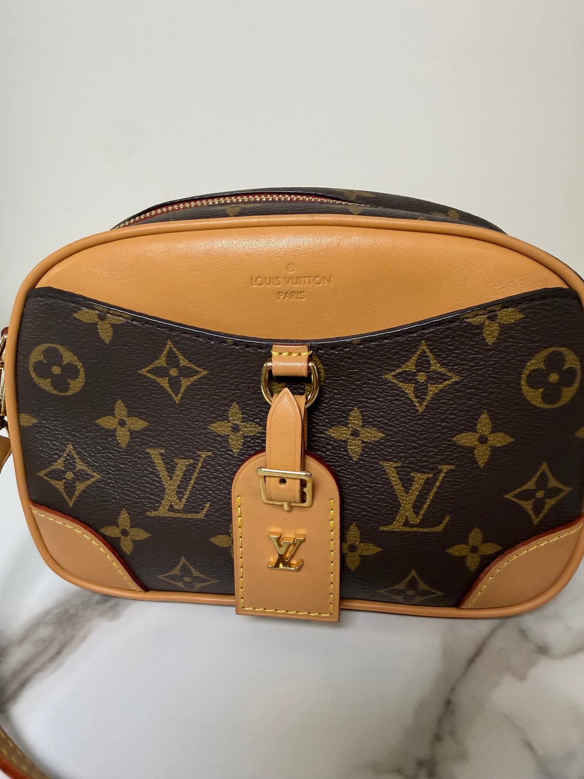 Louis Vuitton Deaville Mini Microchipped Crossbody Bag