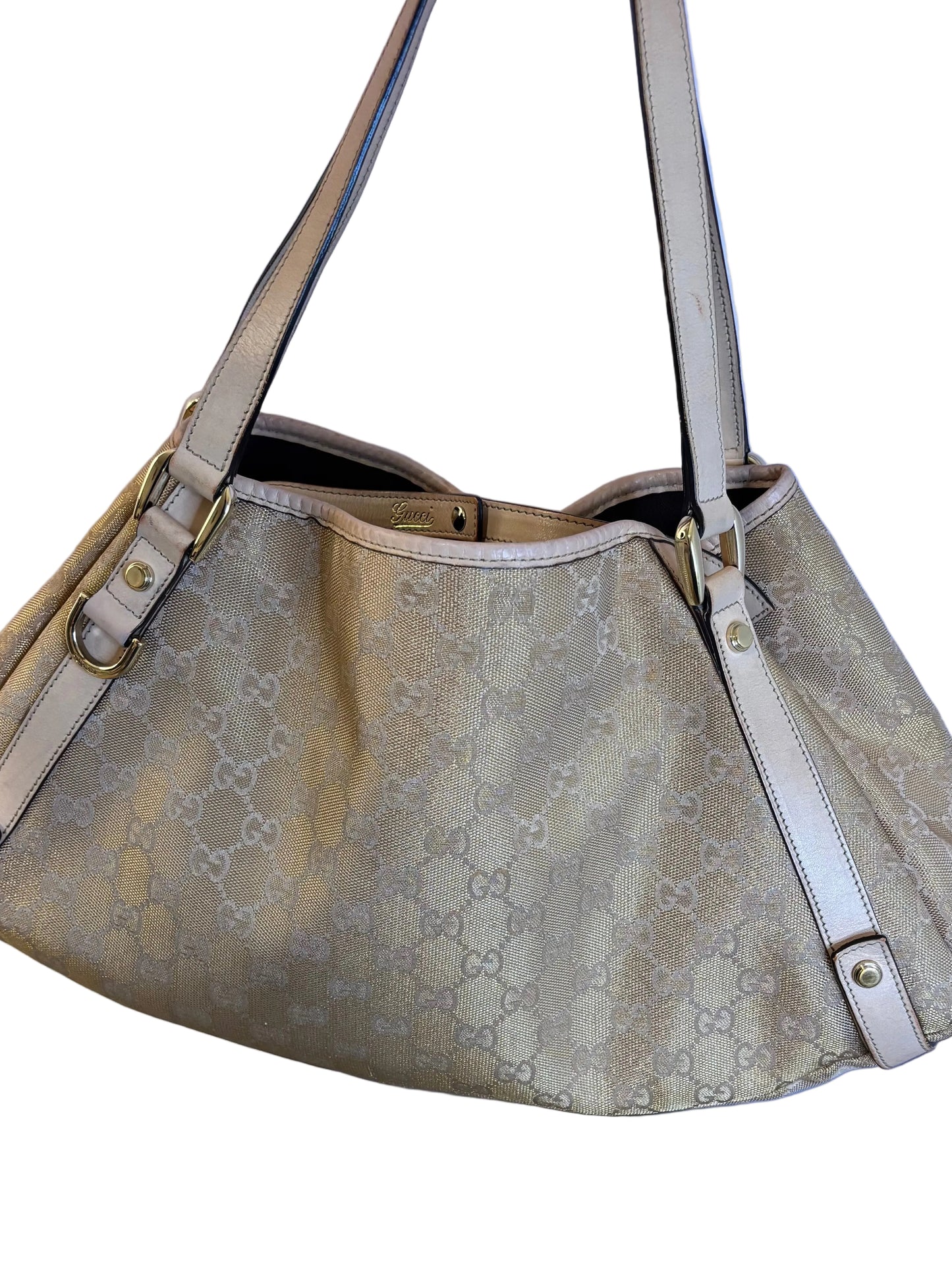 Gucci Abbey Metallic Gold Shoulder Bag