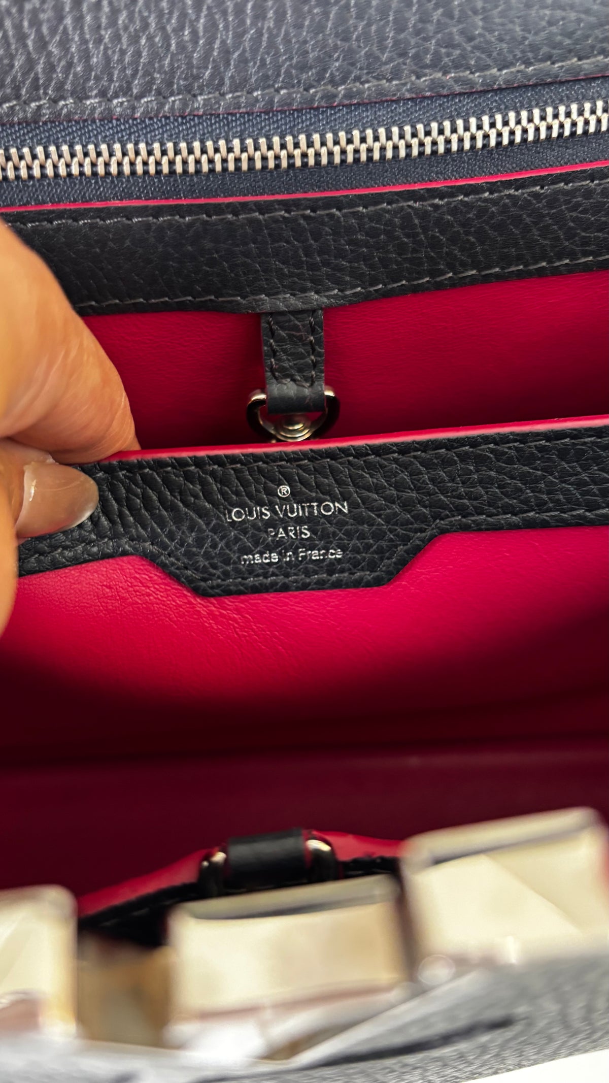 Louis Vuitton Dark Navy Capucines BB Bag