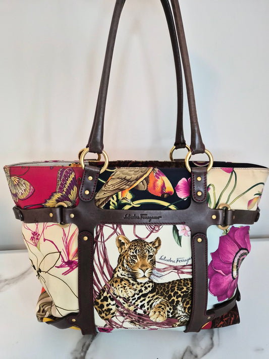 Ferragamo Leopard Jungle Bag
