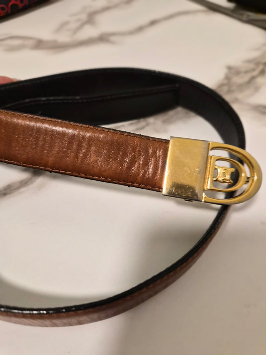 Celine Vintage Reversible Belt